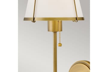 Clarke Hinkley Vägglampa - Brass||White - Belysning & el - Inomhusbelysning & lampor - Vägglampa - Väggarmatur