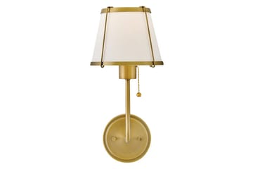 Clarke Hinkley Vägglampa - Brass||White - Belysning & el - Inomhusbelysning & lampor - Vägglampa - Väggarmatur