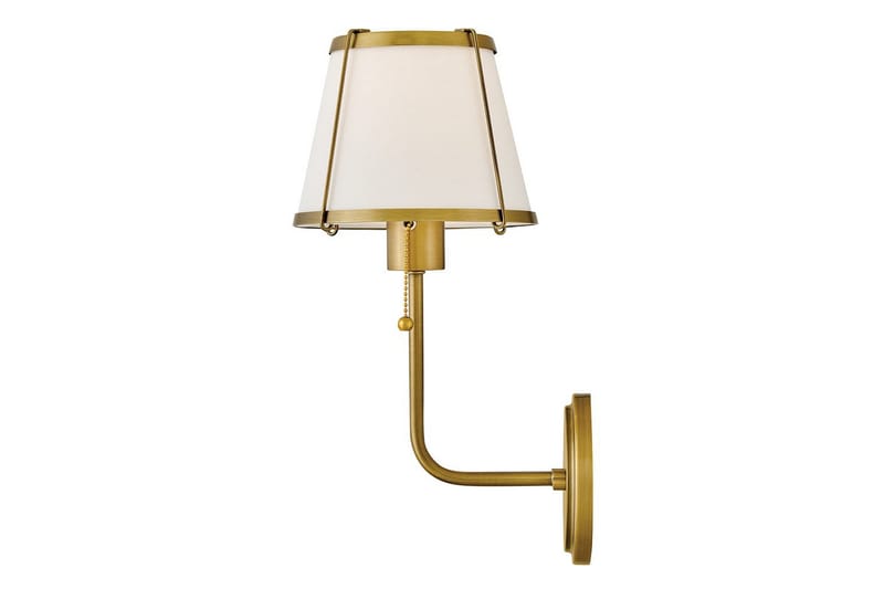Clarke Hinkley Vägglampa - Brass||White - Belysning & el - Inomhusbelysning & lampor - Vägglampa - Väggarmatur