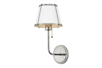 Clarke Hinkley Vägglampa - Silver||White - Belysning & el - Inomhusbelysning & lampor - Vägglampa - Väggarmatur