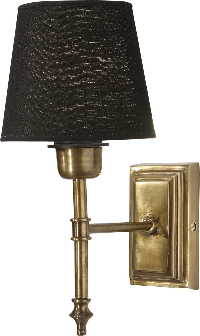 Classic vägglampa - Antikmässing - 20 cm, antikmässing