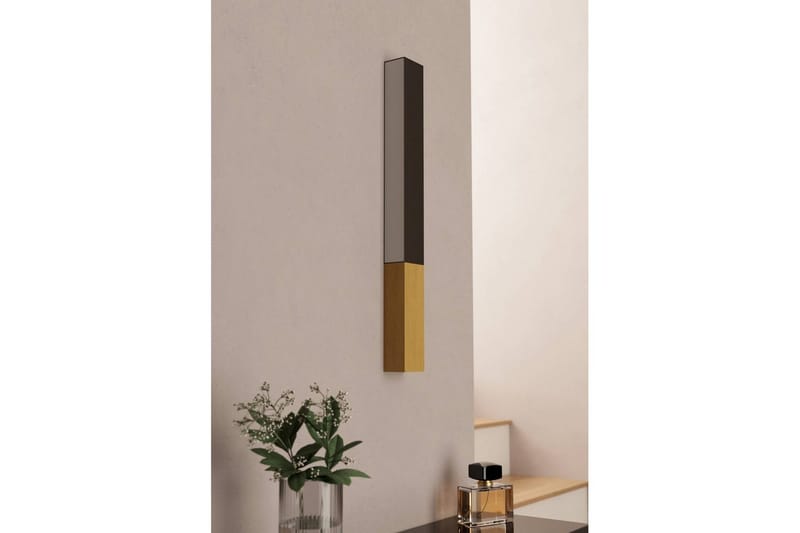 Vägglampa Eglo Tudons - Svart/Brun - Belysning & el - Inomhusbelysning & lampor - Sovrumslampa