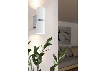 Vägglampa Eglo Passa Ø60 mm Krom, Vit - Krom/Vit - Belysning & el - Inomhusbelysning & lampor - Sovrumslampa