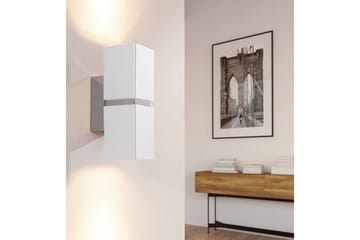 Vägglampa Eglo Passa Krom, Vit - Vit - Belysning & el - Inomhusbelysning & lampor - Sovrumslampa