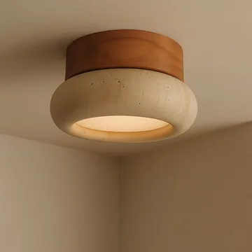 Eryvin Vägglampa 15 cm Rund - Ek Beige - Belysning & el - Inomhusbelysning & lampor - Vägglampa