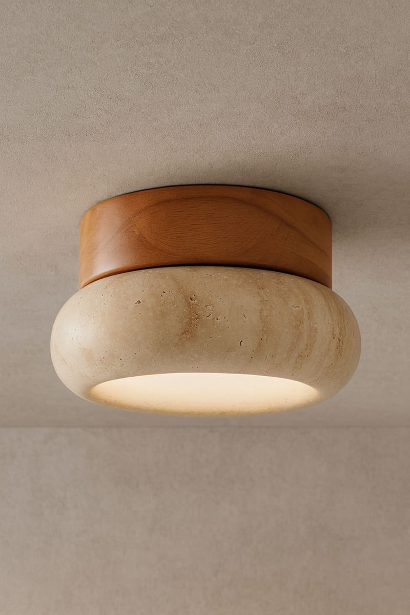 Eryvin Vägglampa 15 cm Rund - Ek Beige - Belysning & el - Inomhusbelysning & lampor - Vägglampa