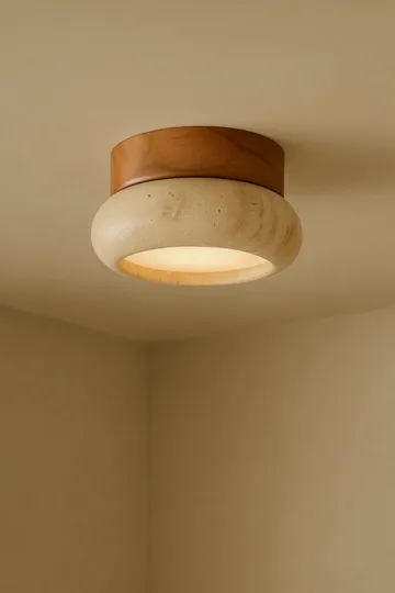 Eryvin Vägglampa 15 cm Rund - Ek Beige - Belysning & el - Inomhusbelysning & lampor - Vägglampa