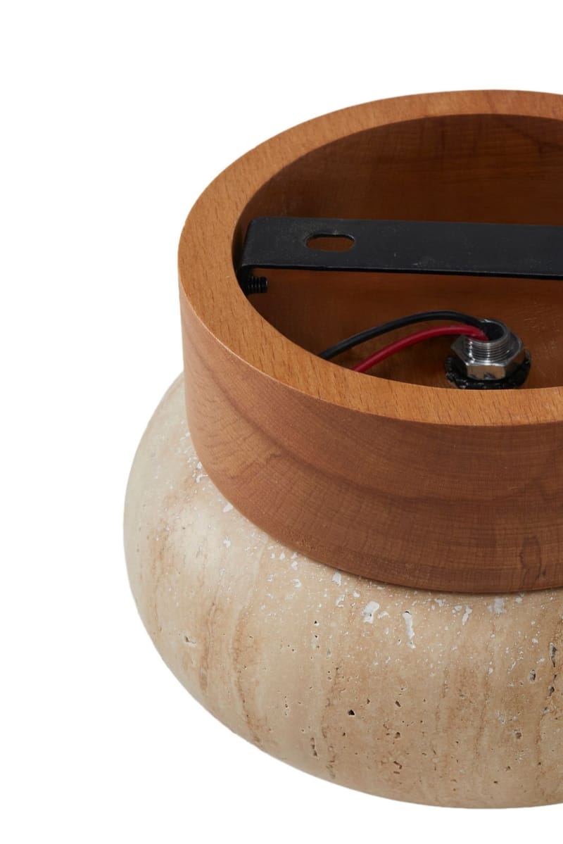 Eryvin Vägglampa 15 cm Rund - Ek Beige - Belysning & el - Inomhusbelysning & lampor - Vägglampa