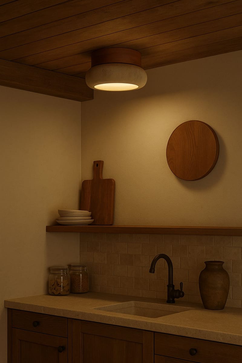 Eryvin Vägglampa 15 cm Rund - Ek Beige - Belysning & el - Inomhusbelysning & lampor - Vägglampa