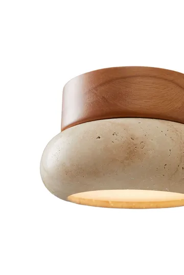 Eryvin Vägglampa 15 cm Rund - Ek Beige - Belysning & el - Inomhusbelysning & lampor - Vägglampa