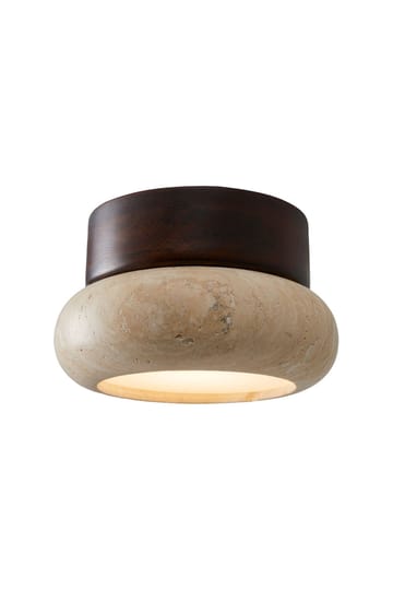 Eryvin Vägglampa 15 cm Rund - Valnöt Beige - Belysning & el - Inomhusbelysning & lampor - Vägglampa