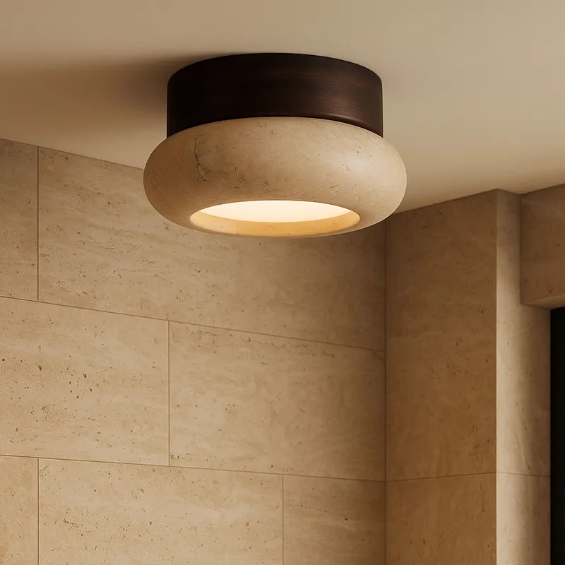 Eryvin Vägglampa 15 cm Rund - Valnöt Beige - Belysning & el - Inomhusbelysning & lampor - Vägglampa