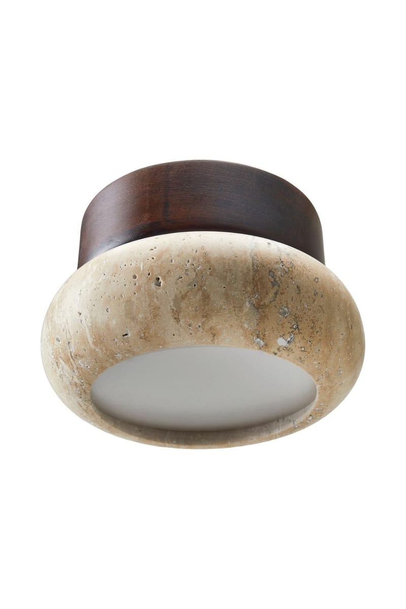 Eryvin Vägglampa 15 cm Rund - Valnöt Beige - Belysning & el - Inomhusbelysning & lampor - Vägglampa