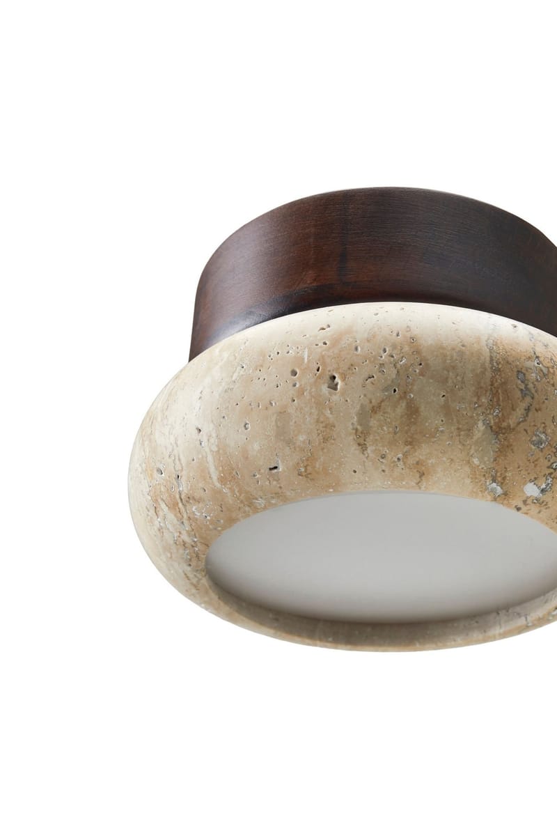 Eryvin Vägglampa 15 cm Rund - Valnöt Beige - Belysning & el - Inomhusbelysning & lampor - Vägglampa