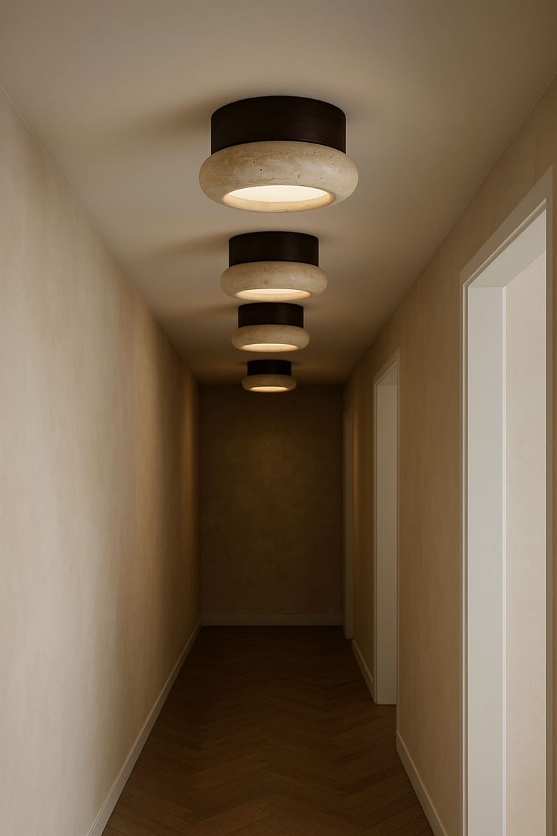 Eryvin Vägglampa 15 cm Rund - Valnöt Beige - Belysning & el - Inomhusbelysning & lampor - Vägglampa