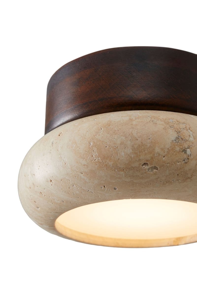 Eryvin Vägglampa 15 cm Rund - Valnöt Beige - Belysning & el - Inomhusbelysning & lampor - Vägglampa