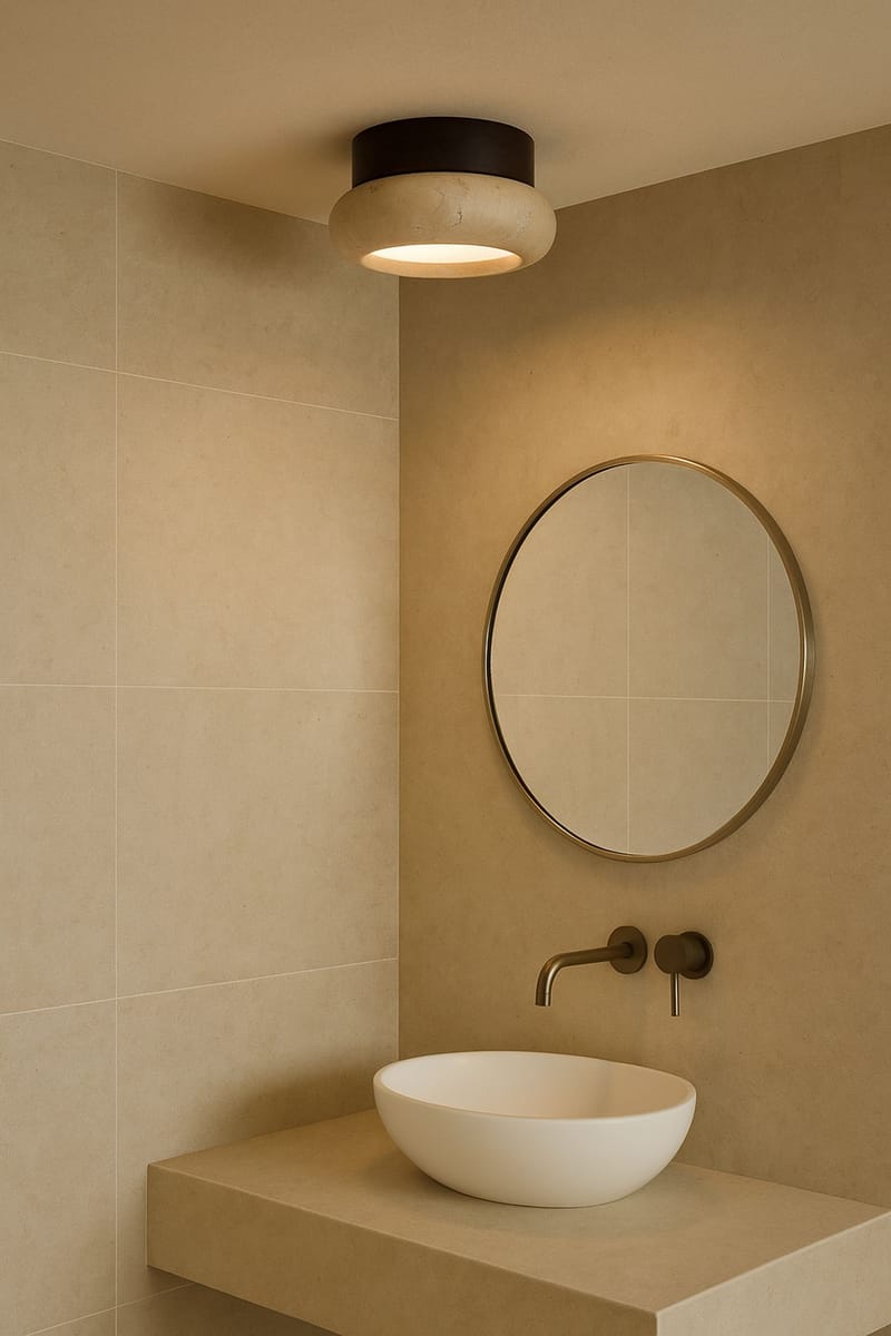 Eryvin Vägglampa 15 cm Rund - Valnöt Beige - Belysning & el - Inomhusbelysning & lampor - Vägglampa