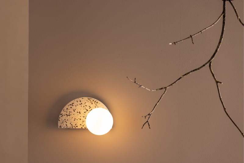 Fabien Väggplafond 11 cm - Vit - Sovrumslampa - Vägglampa - Väggplafond