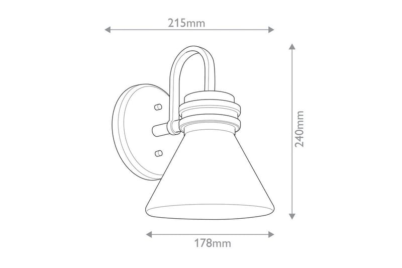 Farum Kichler Vägglampa - Bronze - Belysning & el - Inomhusbelysning & lampor - Vägglampa