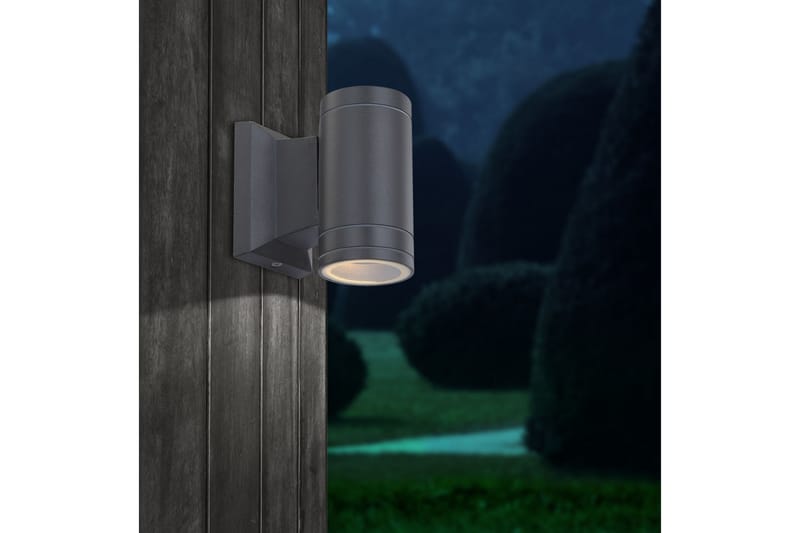 Gantar Vägglampa 9 cm Grå - Globo Lighting - Sänglampa vägg - Sovrumslampa - Vägglampa - Väggarmatur