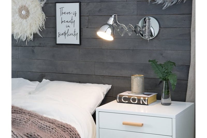 Harrington Vägglampa 33 cm - Silver - Belysning & el - Inomhusbelysning & lampor - Vägglampa