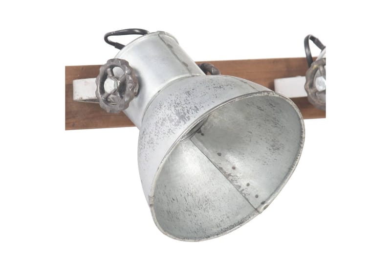 Industriell vägglampa silver 65x25 cm E27 - Silver - Sänglampa vägg - Sovrumslampa - Vägglampa - Väggarmatur