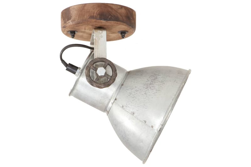 Industriell vägglampa/taklampa 2 st silver 20x25 cm E27 - Silver - Belysning & el - Inomhusbelysning & lampor - Vägglampa