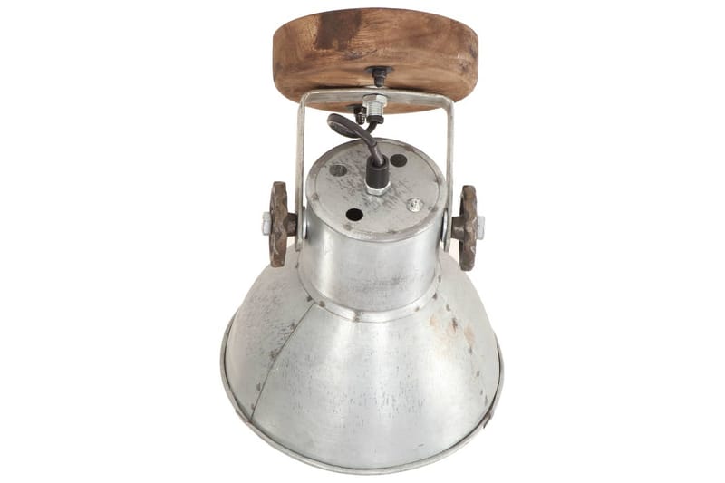 Industriell vägglampa/taklampa 2 st silver 20x25 cm E27 - Silver - Belysning & el - Inomhusbelysning & lampor - Vägglampa