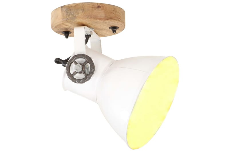 Industriell vägglampa/taklampa 2 st vit 20x25 cm E27 - Vit - Belysning & el - Inomhusbelysning & lampor - Vägglampa