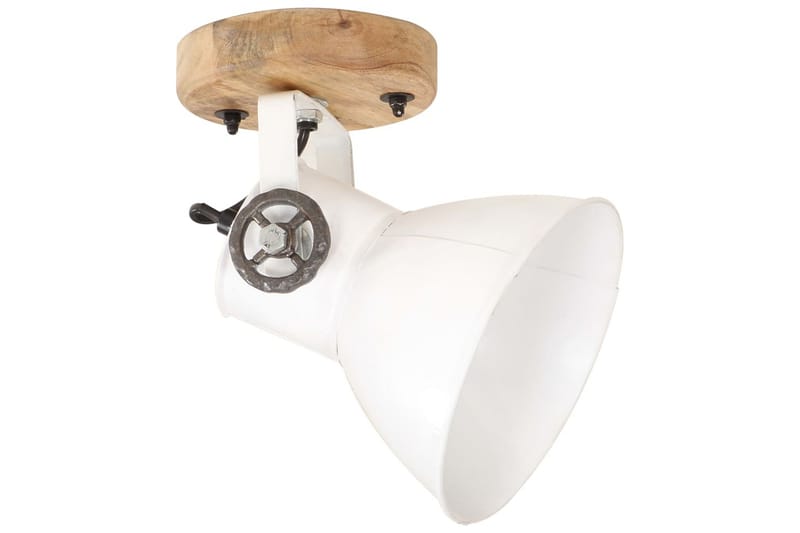 Industriell vägglampa/taklampa 2 st vit 20x25 cm E27 - Vit - Belysning & el - Inomhusbelysning & lampor - Vägglampa