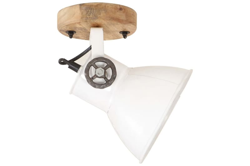 Industriell vägglampa/taklampa 2 st vit 20x25 cm E27 - Vit - Belysning & el - Inomhusbelysning & lampor - Vägglampa