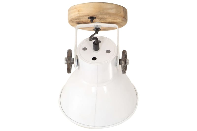 Industriell vägglampa/taklampa 2 st vit 20x25 cm E27 - Vit - Belysning & el - Inomhusbelysning & lampor - Vägglampa