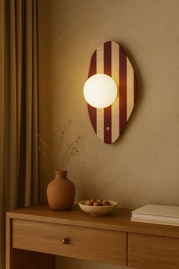 Javoren Vägglampa 10 cm - Beige, Vit, Röd - Belysning & el - Inomhusbelysning & lampor - Vägglampa