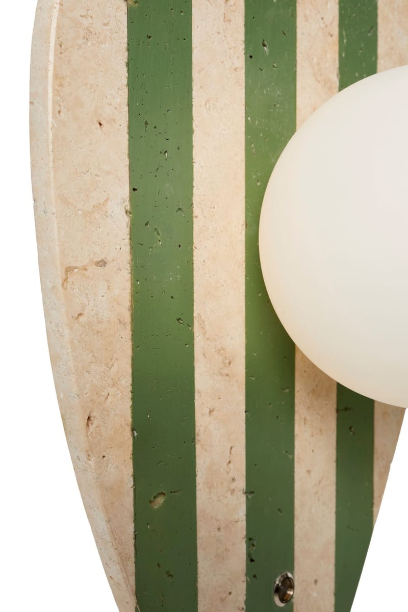 Javoren Vägglampa 10 cm - Beige Vit Grön - Belysning & el - Inomhusbelysning & lampor - Vägglampa
