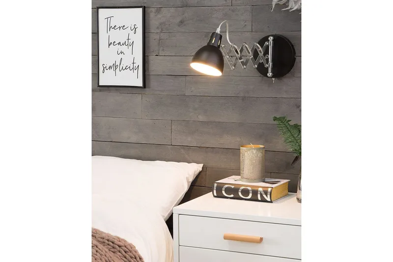 Klarve Vägglampa E14 - Svart - Belysning & el - Inomhusbelysning & lampor - Vägglampa