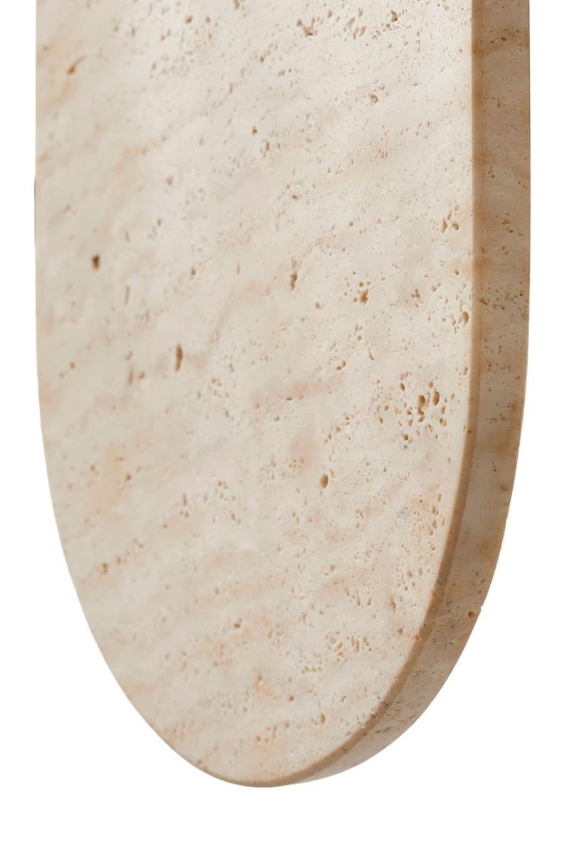 Kummer Vägglampa 10 cm Oval - Beige Och Vit - Belysning & el - Inomhusbelysning & lampor - Vägglampa