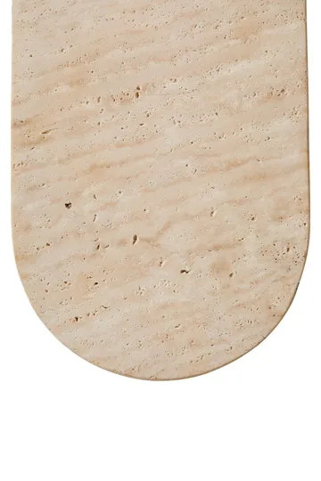 Kummer Vägglampa 10 cm Oval - Beige Och Vit - Belysning & el - Inomhusbelysning & lampor - Vägglampa