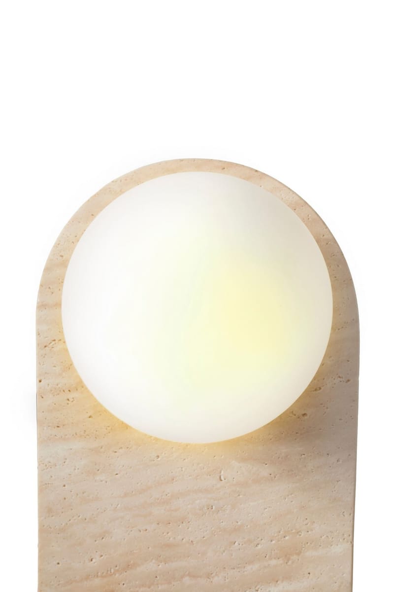 Kummer Vägglampa 10 cm Oval - Beige Och Vit - Belysning & el - Inomhusbelysning & lampor - Vägglampa