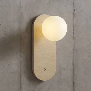 Kummer Vägglampa 10 cm Oval - Sliten Beige Vit - Belysning & el - Inomhusbelysning & lampor - Vägglampa