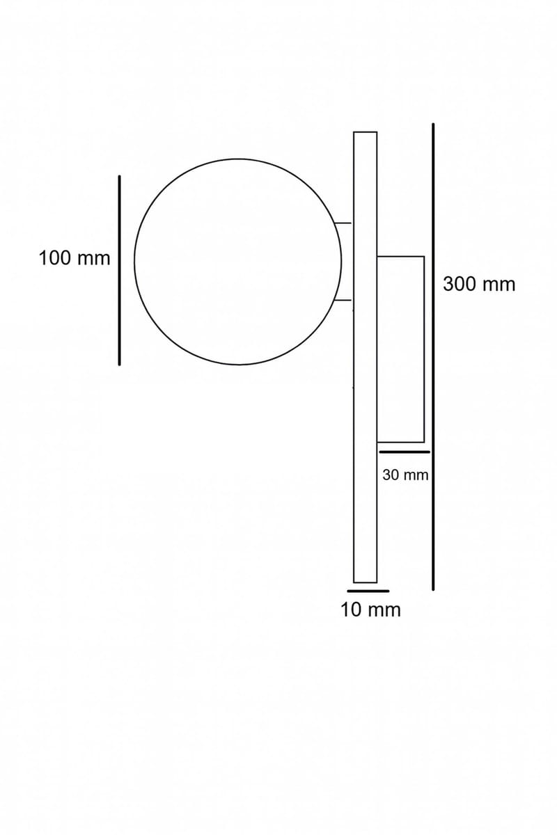 Kummer Vägglampa 10 cm Rund - Beige Och Vit - Belysning & el - Inomhusbelysning & lampor - Vägglampa
