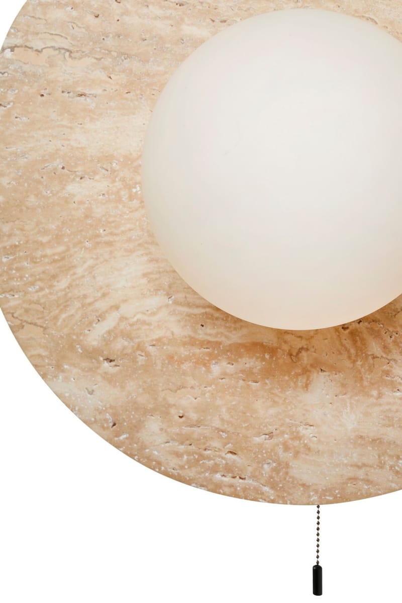 Kummer Vägglampa 12 cm Rund - Beige - Belysning & el - Inomhusbelysning & lampor - Vägglampa