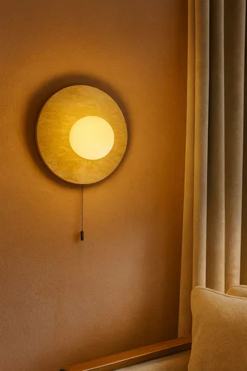 Kummer Vägglampa 12 cm Rund - Beige - Belysning & el - Inomhusbelysning & lampor - Vägglampa