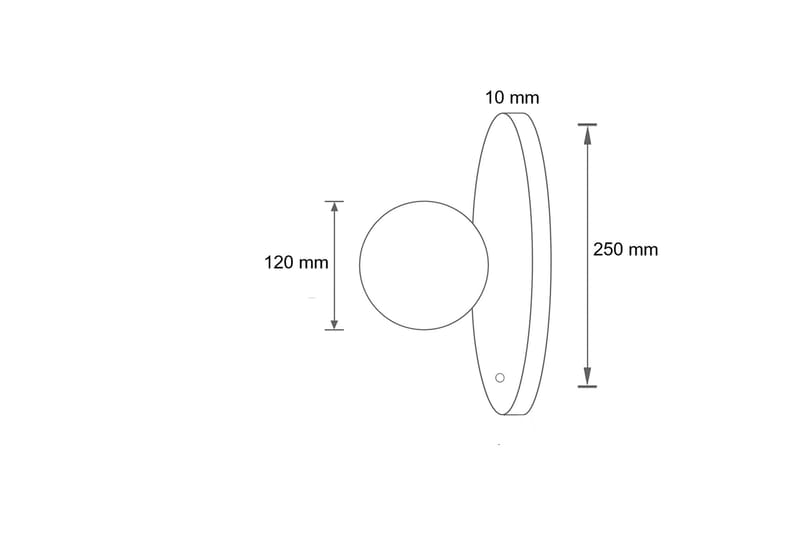 Kummer Vägglampa 12 cm Rund - Beige - Belysning & el - Inomhusbelysning & lampor - Vägglampa