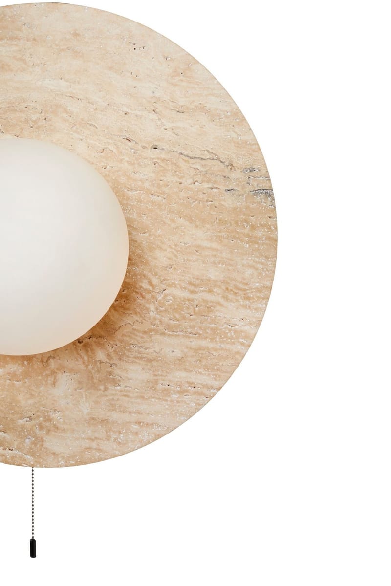 Kummer Vägglampa 12 cm Rund - Beige - Belysning & el - Inomhusbelysning & lampor - Vägglampa