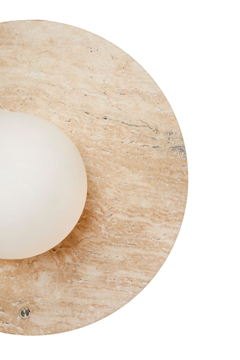 Kummer Vägglampa 12 cm Rund - Beige - Belysning & el - Inomhusbelysning & lampor - Vägglampa