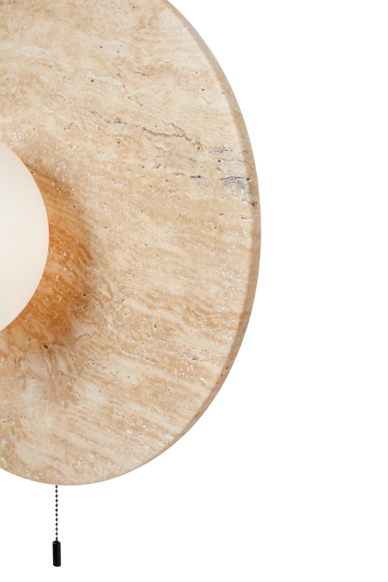 Kummer Vägglampa 12 cm Rund - Beige - Belysning & el - Inomhusbelysning & lampor - Vägglampa