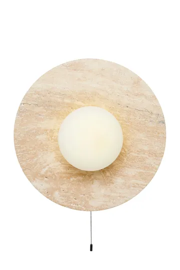 Kummer Vägglampa 12 cm Rund - Beige - Belysning & el - Inomhusbelysning & lampor - Vägglampa
