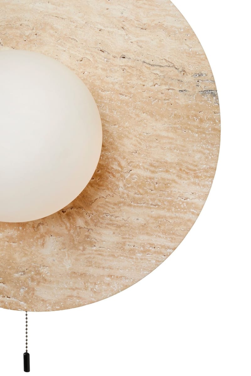 Kummer Vägglampa 12 cm Rund - Beige - Belysning & el - Inomhusbelysning & lampor - Vägglampa