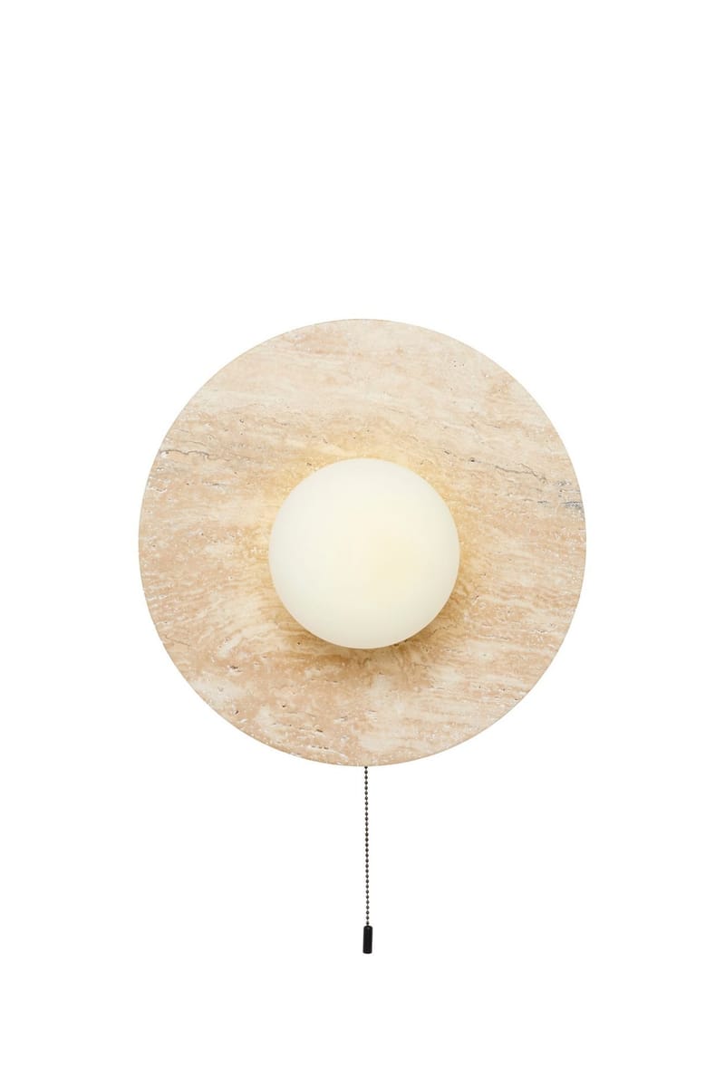 Kummer Vägglampa 12 cm Rund - Beige - Belysning & el - Inomhusbelysning & lampor - Vägglampa