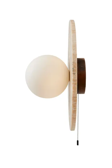 Kummer Vägglampa 12 cm Rund - Beige - Belysning & el - Inomhusbelysning & lampor - Vägglampa